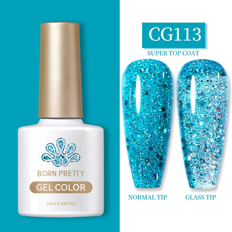BORN PRETTY 10ml Gel Nail Polish Gel 130 Colors Semi Permanent Solid Nail Gel Varnish Soak Off UV Gel for Base Top Coat