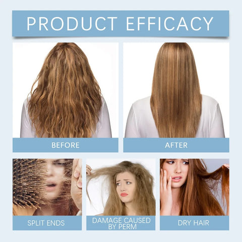 Leave-In Conditioner for Curl and Dry Hair Non-stick Hydrates Moisturize Shiny Nourishing Smoothing Anti-Frizz Care Cream 1/2pcs