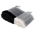 100pcs Disposable Makeup Brush Kit Crystal Mascara Wand Spoolies Lipstick Lip Gloss Applicator for Eyebrow Eyelash Extension