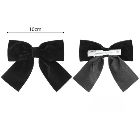 2025 Christmas Cute Velvet Bow Hairpins Children Girls Kid Hair Clips Barrettes Accessories Hairclip Headwear Headdress Ornament