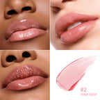 Lip Balm Lifter Glaze Oil Balm with Hyaluronic Acid and Hydrating Oil Blend with 24HRs of Smooth Moisturizing Shine Pink Makeup