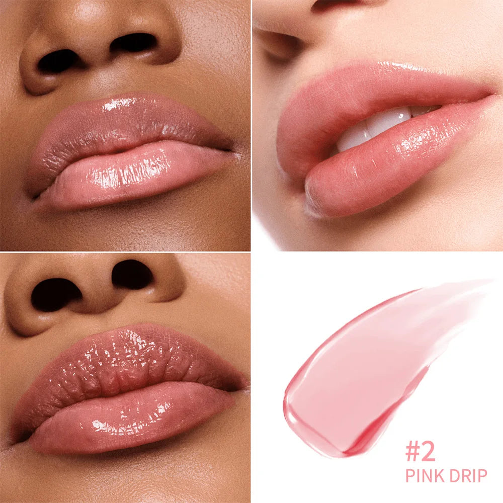 Lip Balm Lifter Glaze Oil Balm with Hyaluronic Acid and Hydrating Oil Blend with 24HRs of Smooth Moisturizing Shine Pink Makeup