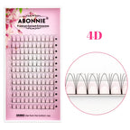 ABONNIE Premade Volume Fans Short Stem 3d/4d/5d/6d Russian  Eyelash Extension Mink Eyelash Extension All Size Lashes Tray