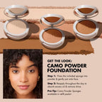 ELF Camo Powder Foundation Flawless Powder Matte Long-lasting Concealer Waterproof Brightening Pore-minimizing Makeup Cosmetics