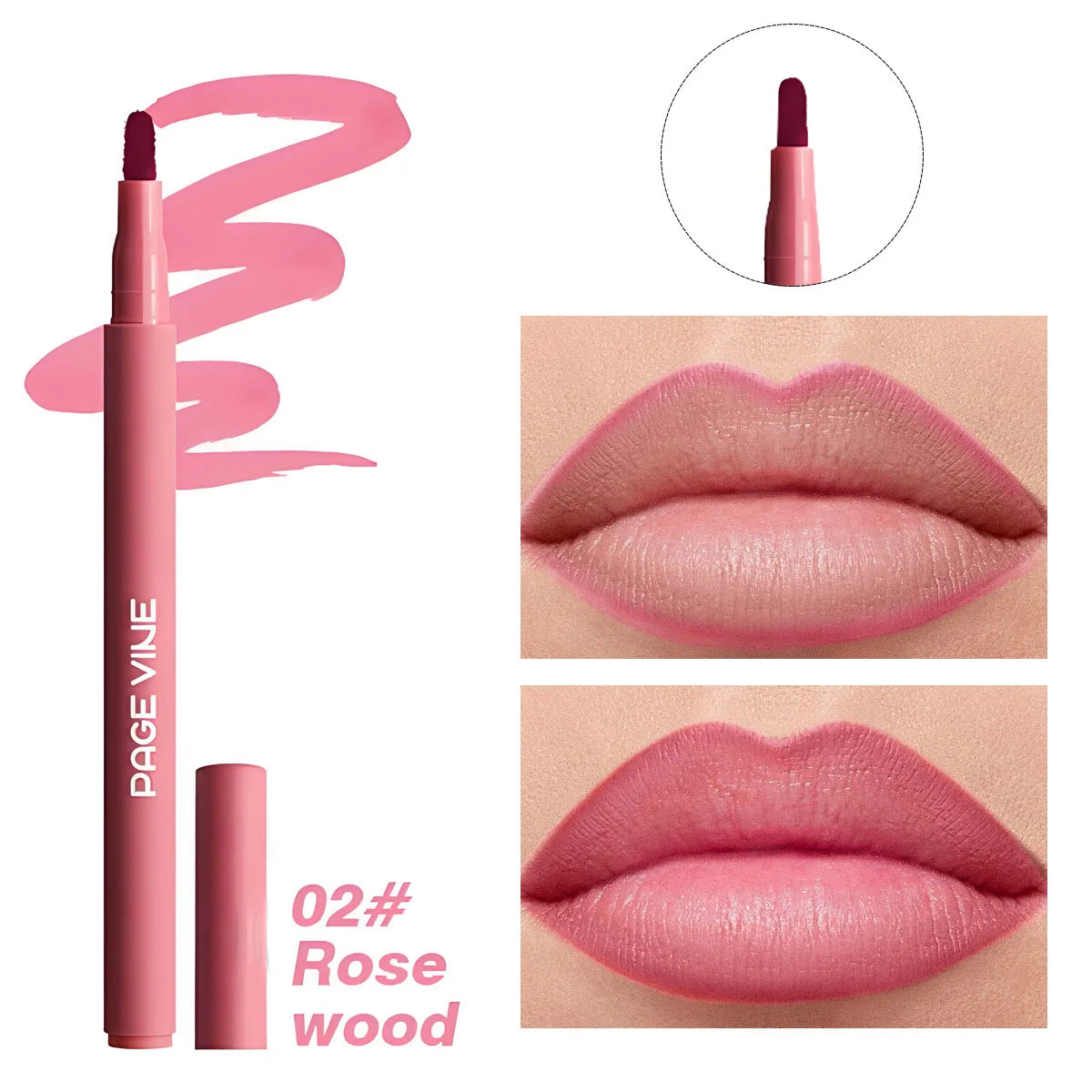 Velvet Brown Lip Liner Pencil Nude Matte Waterproof Non-stick Cup Cherry Red Lip Liner Lip Contour Pen Lipstick Makeup For Woman