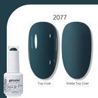 Arte Clavo Solid Color Gel Nail Polish 15ml Soak Off UV LED Gel Semi-Permanent Glitter Polish For Manicure Nail Art Salon Gel