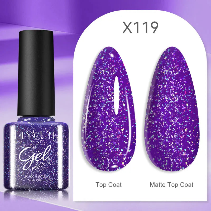 LILYCUTE  5ml Gold Sliver Metallic Liner Gel Nail Polish French Style Super Bright Mirror Pull Line Graffiti Painting Stripe Gel