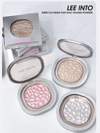 LEEINTO color-glowing high-gloss powder pearlescent powder brightens up the make-up eye shadow disc