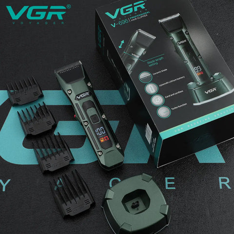 VGR Long Life Hair Trimmer Powerful Power Hair Trimmer Set for Men with Base series hair trimmer