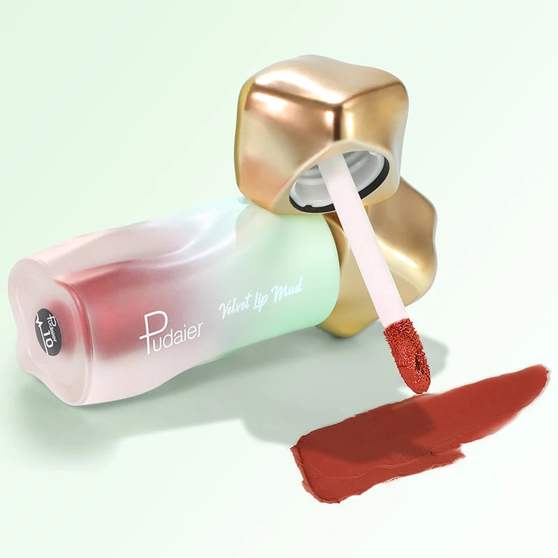 Matte velvet lip glaze, long-lasting waterproof non-sticky, smooth and easy to apply, smudge-proof, moisturizing cream formula