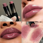 Lipstick red brown lipstick waterproof moisturizing mirror lipstick lip gloss natural long-lasting makeup Valentine's Day gift