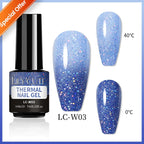 LILYCUTE 7ml Gold Sparkling Glitter Gel Nail Polish Semi Permanent UV Gel Soak off UV LED Nail Gel Varnish For Nail Manicure DIY