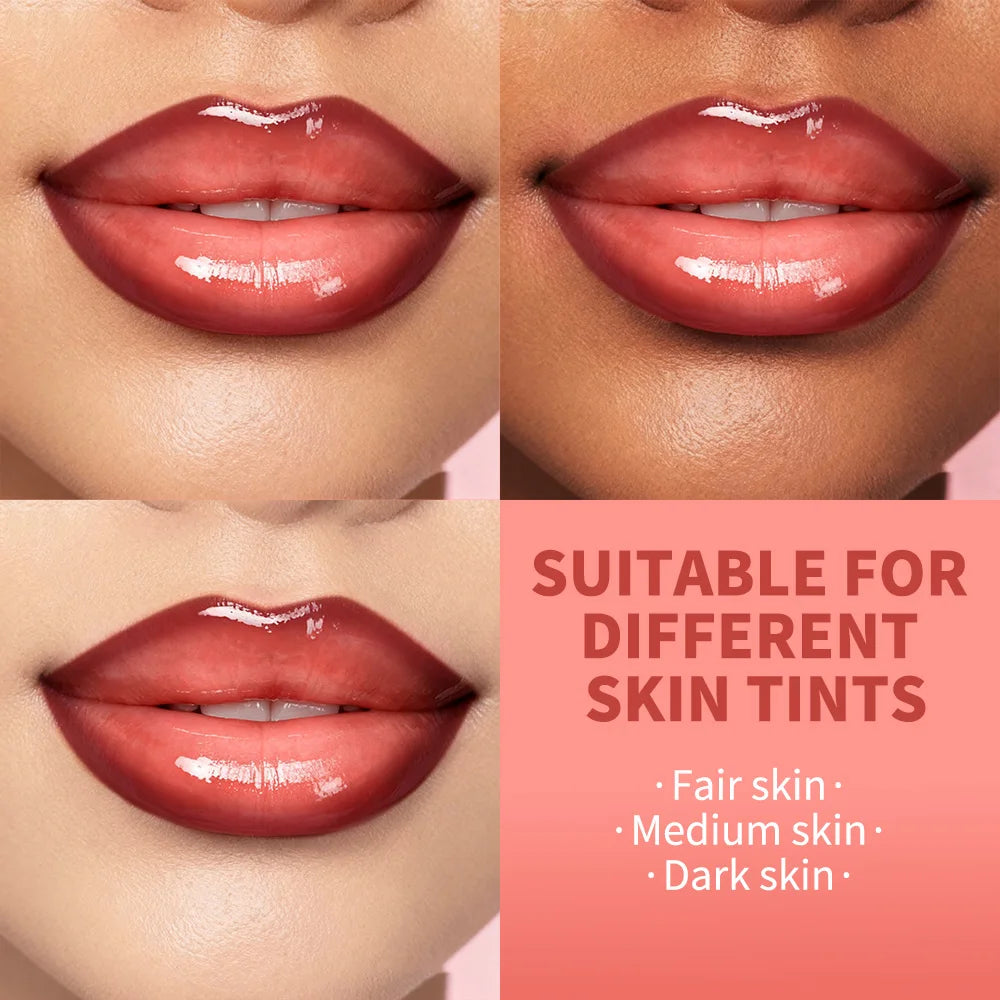 Matte Lip Makeup Kit 2pcs Waterproof Long Lasting Lip Liner and Lip Oil Combo Red Brown Pink Nude Tones Lipstick Set