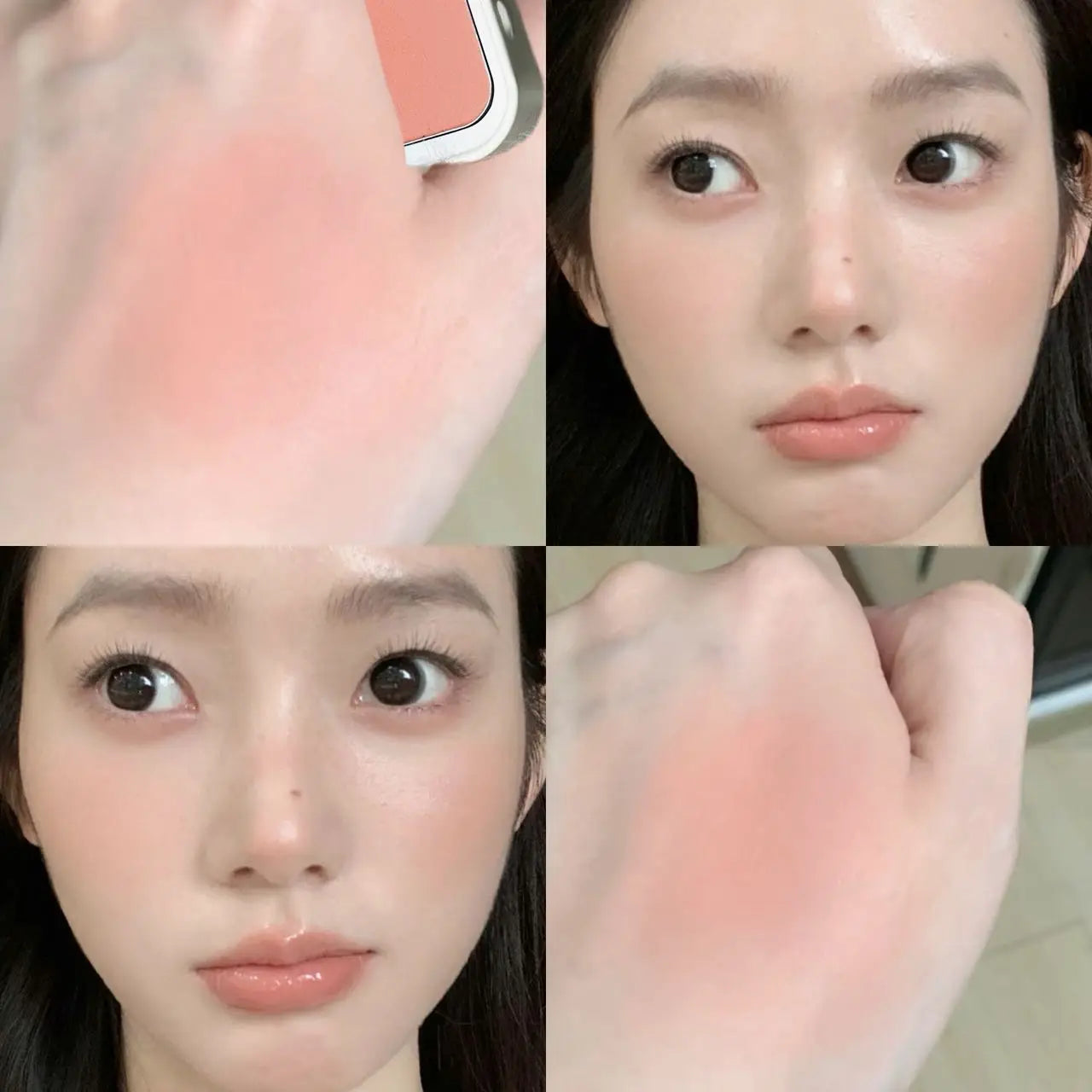 Herorange Low-Saturation Matte Blush Single Color Blush Palette, Soft and Smooth Texture, Fine and Non-Flaky, Easy to Apply, Long-Lasting Color, Enhances Complexion, Affordable Nude Makeup