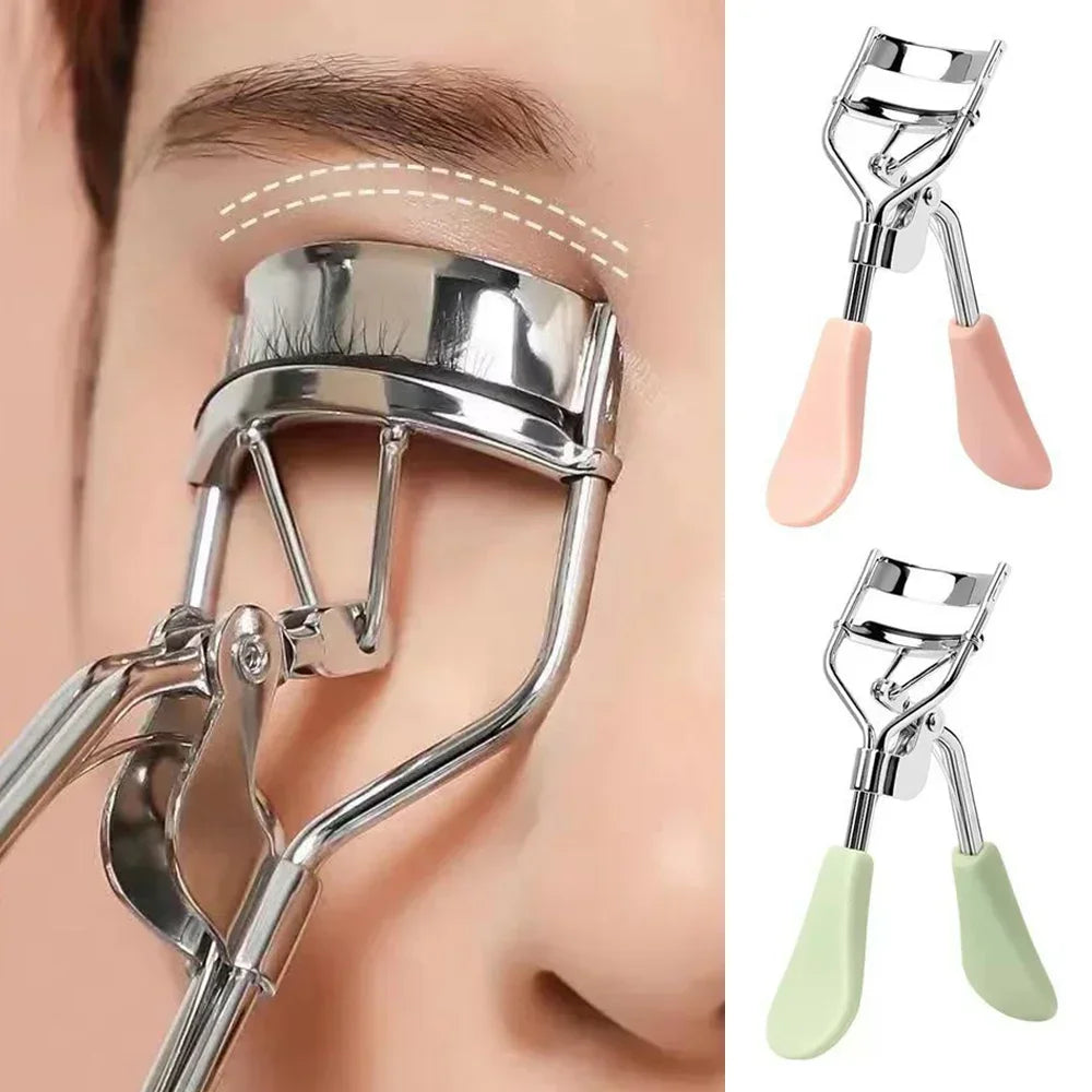 1pc Portable Eyelash Curler Black Stainless Steel Eyelash Curler Lasting Shaping Suitable for Female Eyelash Lifting Eye-Eyelash