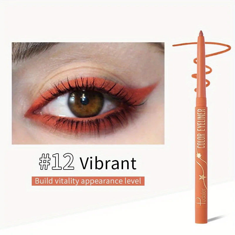 Colorful Eyeliner Gel Pencil Waterproof Lasting Easy To Wear Eyes Beauty Makeup Natural Matte Lying Silkworm Eye Liner