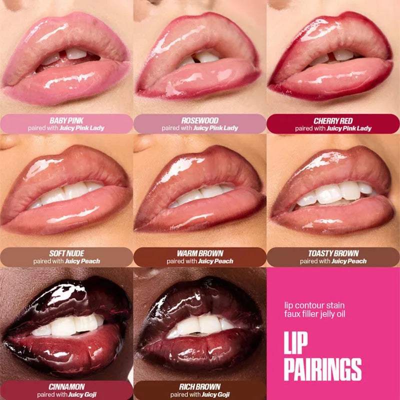 Velvet Brown Lip Liner Pencil Nude Matte Waterproof Non-stick Cup Cherry Red Lip Liner Lip Contour Pen Lipstick Makeup For Woman