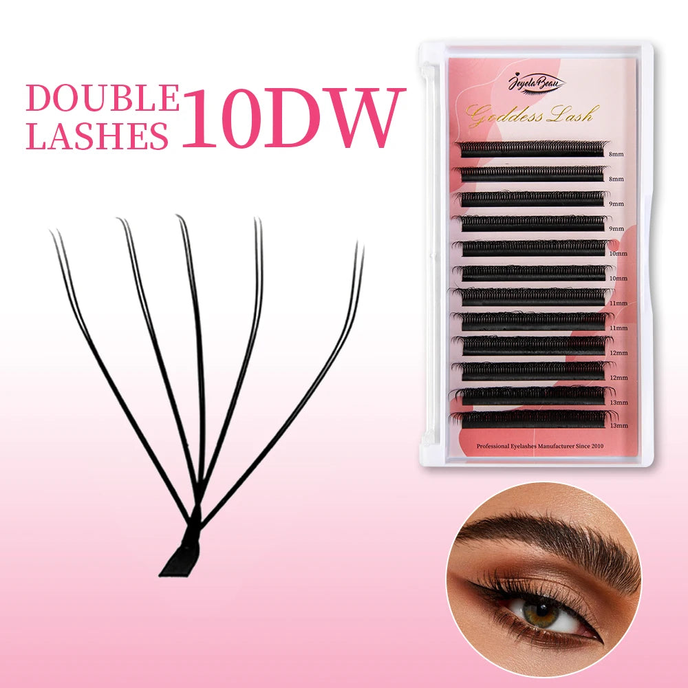 Goddess W3D 4D 5D 6D Eyelash Extension W Style Faux Mink Natural Soft Bloom Lash Automatic Flowering Premade Fans Volume Eyelash