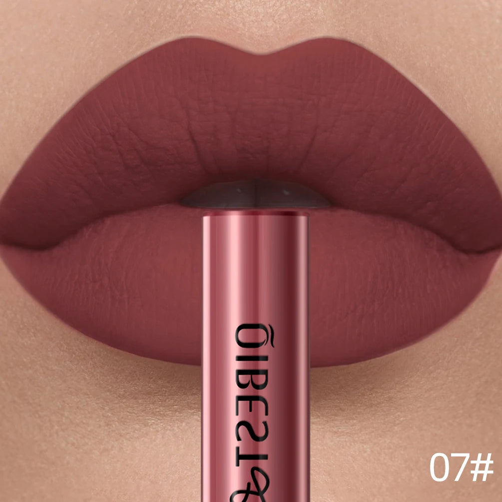 Matte Liquid Lipstick Waterproof Velvet Nude Sexy Red Lip Gloss Long Lasting Nonstick Lip Stain Makeup 24 Colors Hot Lipgloss