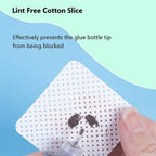 300Pcs Lint-Free Eyelash Glue Remover Cotton Wipes Cleaning Cotton Pads for Personal & Professional Makeup Tools
