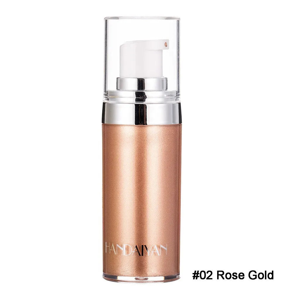 Long Lasting Liquid Highlighter Makeup Cream For Face Body Shimmer Glow Smooth Shine Cosmetics Foundation Enhancer