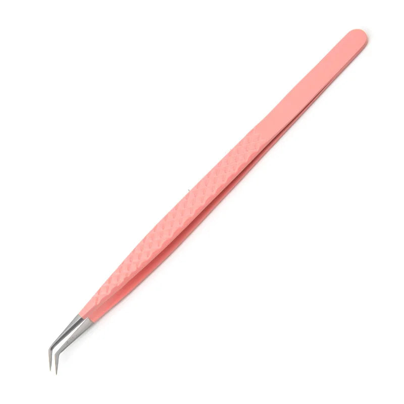 1PC Anti-static Precision Fiber Tip Tweezer Eyelash Extension Eyebrow Set Stainless Steel Beauty Precision Tweezers Makeup Tools