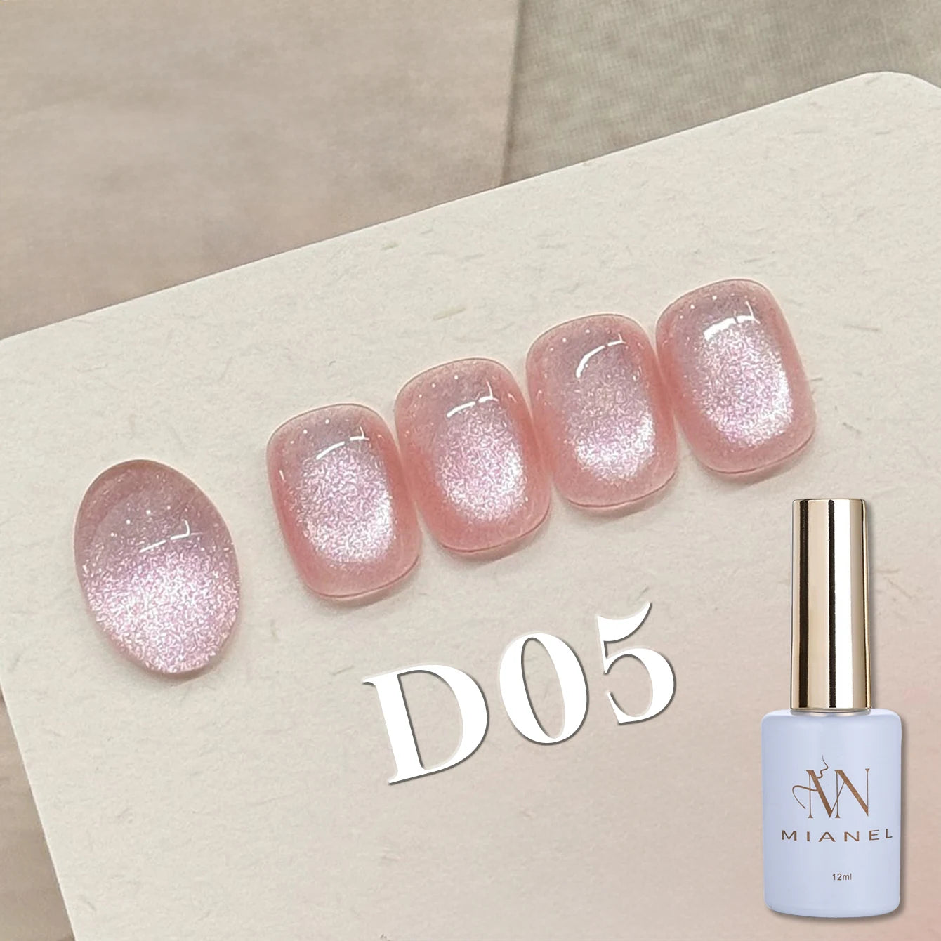 MIANEL 12ML 1-12pcs Jiannan Bistro Cat Eye Gel Nail Polish Blue Nails White Nails Pink Nails Nail Art Use Nail Supplies