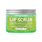Hllozzi 50g lip scrub jojoba oil vitamin C hydrating moisturizing mild non-irritating watermelon, coconut, apple