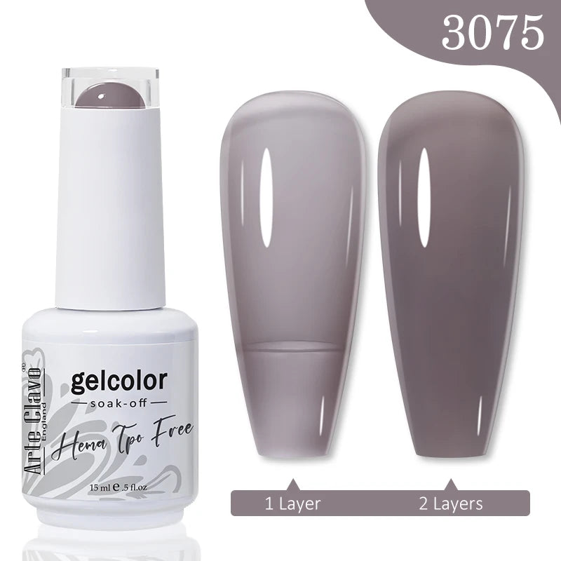 Arte Clavo Hema Free TPO Free Nail Gel Polish Nail Supplies Vernis Semi Permanent Nail Art Manicure Soak Off UV Gel Nail Varnish