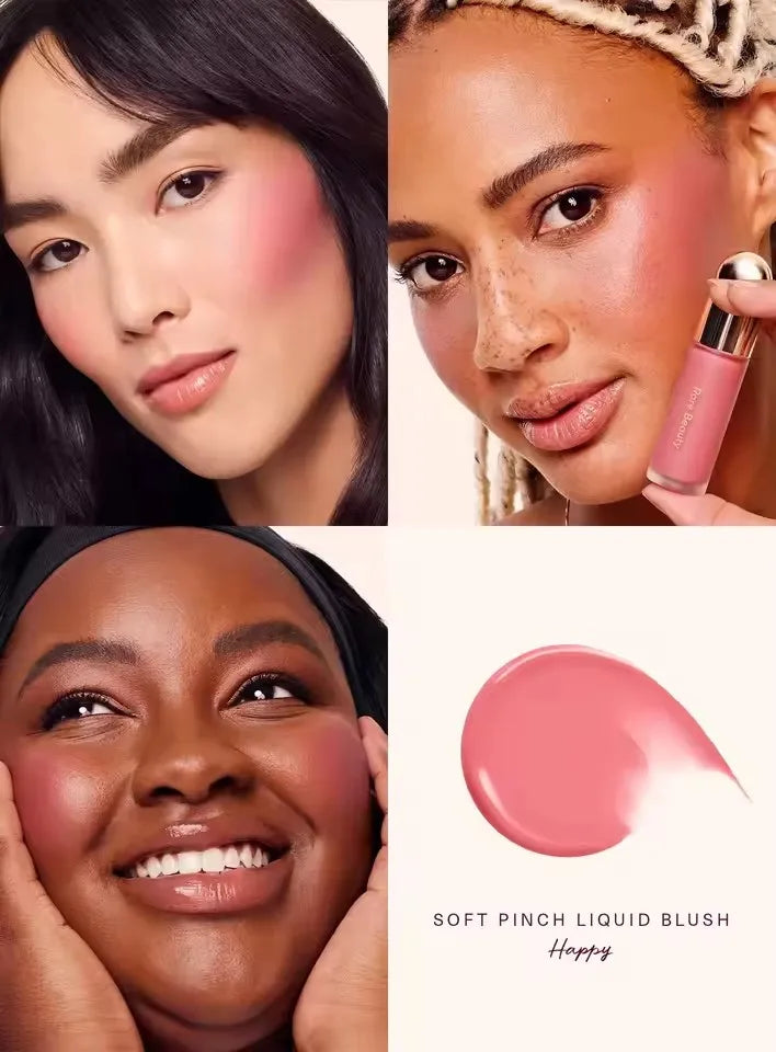 Rare Beauty Liquid Blush Highlighter Contour High Glossy Finish Luminizer Makeup Gel Face Body Brighten Glitter Natural Contour