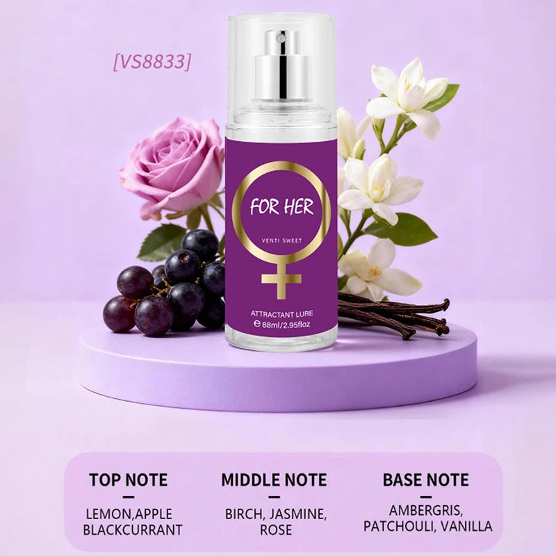 Pheromone Midnight Temptation Perfume Unisex Irresistible Tempting Couple Perfume Attract Opposite Lasting Pheromone Oil Perfume