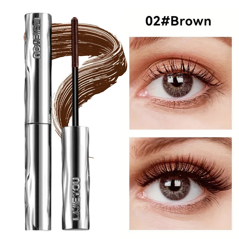 Steel Tube Mascara - Volumizing & Lengthening 3D Curling Eyelash Iron Mascara,Smudge-Proof Lasting Lashes Primer Makeup Beginner