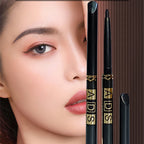 1Pc Black Coffee Waterproof Eyeliner Pencil Long Lasting Easy To Wear Eye Liner Gel Matte Quick Drying Eyeliner Pen Eye Makeup