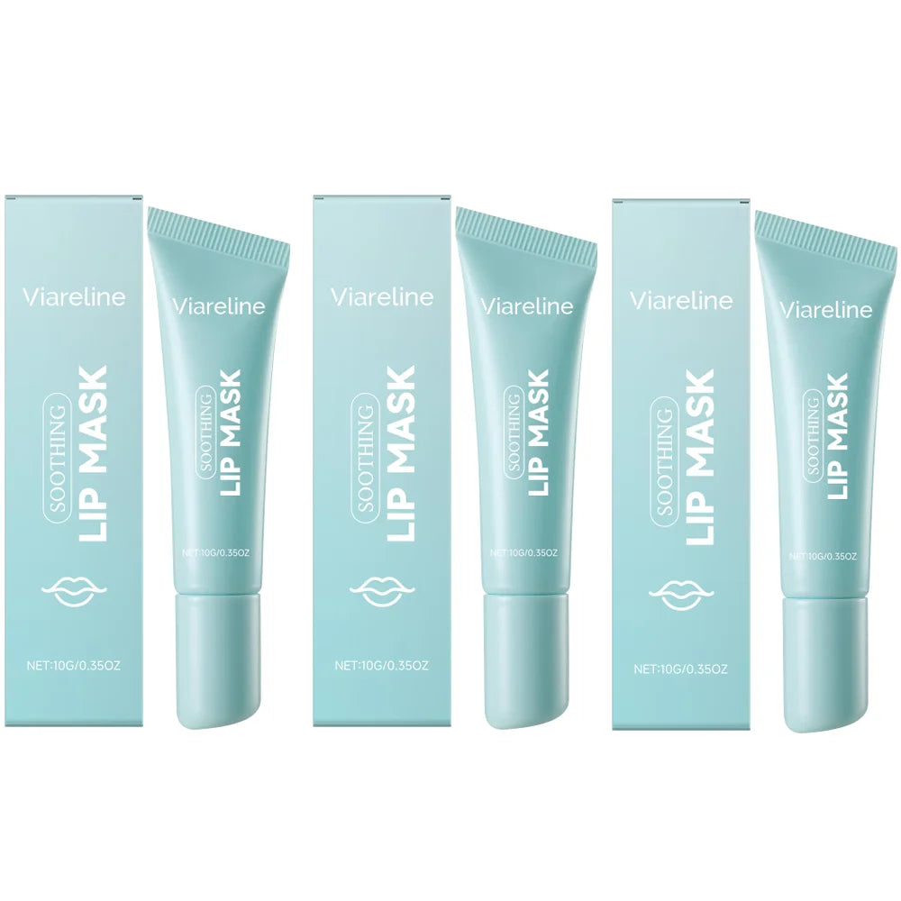 Hydration Lip Mask Non-Sticky Plumping Overnight Repair with Hyaluronic Acid Vitamin E For Dry Chapped Lips Blurs Lines Vegan