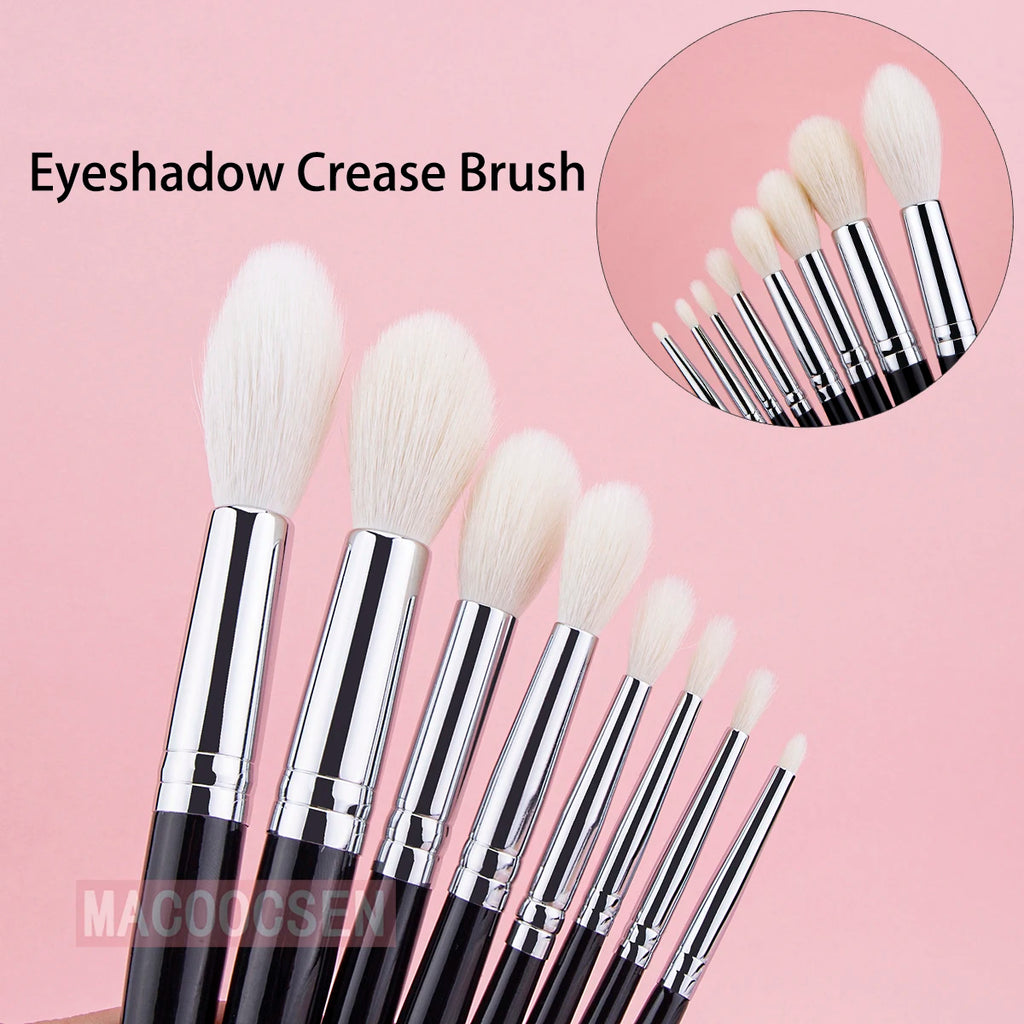 Highlighter Brush Eyeshadow Crease Brush Contour Crease Highlighter Sculpting Makeup Brushes 100% Goat Hair Tapered Beauty Tool
