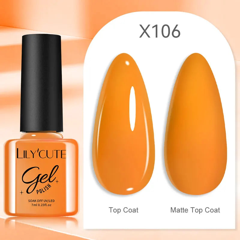 LILYCUTE 7ml Metallic Gel Nail Polish Red Chrome Effect Soak Off UV Gel Varnish Semi Permanent Nail Art Manicure Base Top Coat
