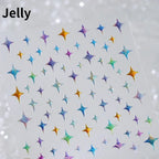 1PC 5D Korean Bronzing Nail Stickers Japanese Gold Silver Star Moon Luxury DIY Nail Art Decoration Decals Manicure Accessories