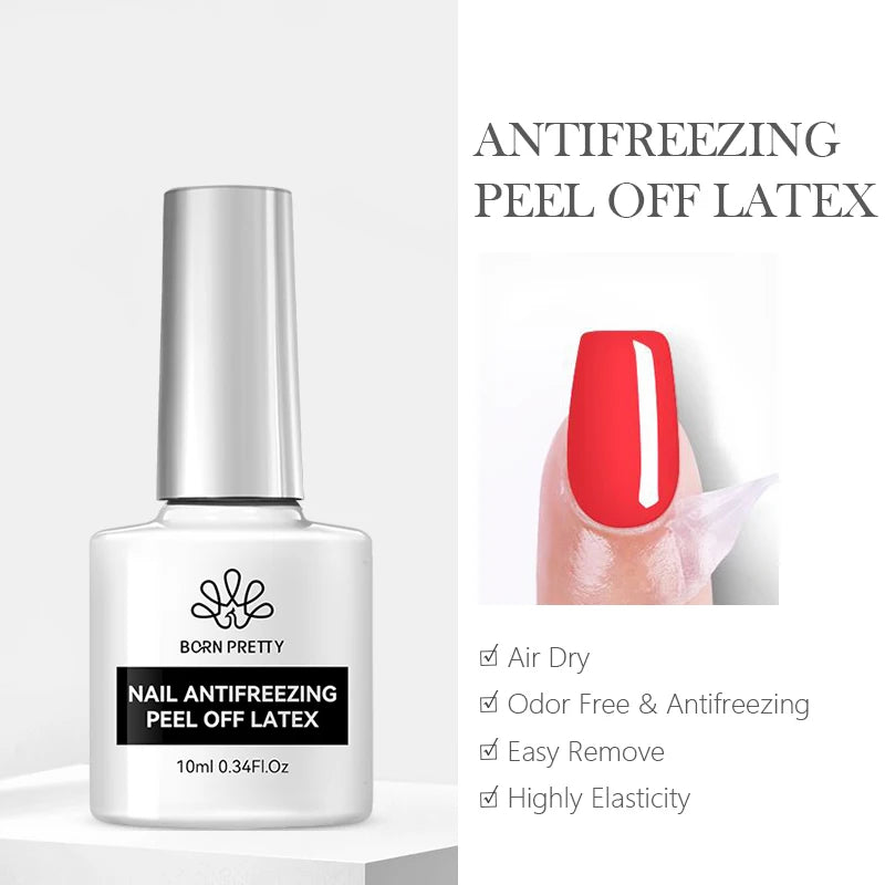 BORN PRETTY Milky White Jelly Nude Gel Nail Polish 10ml White Translucent Soak Off Gel Vernis Semi Permanent Need UV Light Cure
