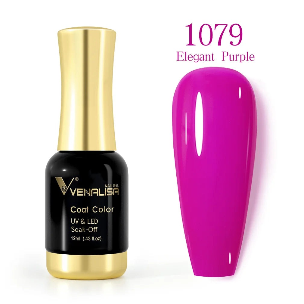 Venalisa 12ml Platinum Gel Nail Polish Super Shiny Effect Nail Gel Perfect Soak off UV&LED Nail Color Foil Chrome Gel Polish