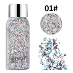 Glitter Eye Shadow Liquid Face Body Sequins Gel Long-Lasting Liquid Face Shimmer Multicolor For Party Music Festival Makeup 30ML