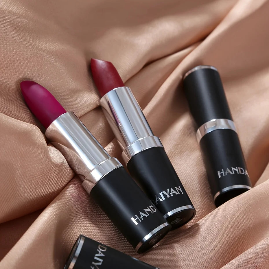 Matte Lipstic Long-Lasting, High-Pigment Velvet Finish, Smooth & Non-Drying Formula, Multiple Bold Shades for All Skin Tone