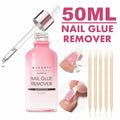 Makartt Solid Nail Glue for Press on Nails, Nail Glue Remover for UV Nail Glue, Non acetone Gentle Glue Off for False Nails Glue