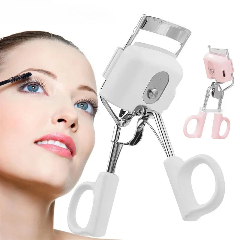 1PCS Heating Electric Eyelash Curler Cosmetic Makeup Tools Clip Lash Curler Lasting Lash Lift Beauty Eyelashes Makeup Tool Woman
