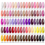 6pcs Nail Gel Polish Set Nude Pink Red UV/LED Nail Art Vernis Gel for Manicure Design All-Season Semi Permanent Quick Dry