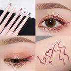 Matte Red Brown Eyeliner Gel Pencil Ultra-thin Long Lasting Quick Dry Smooth Eye Shadow Lying Silkworm Pen Makeup Cosmetics