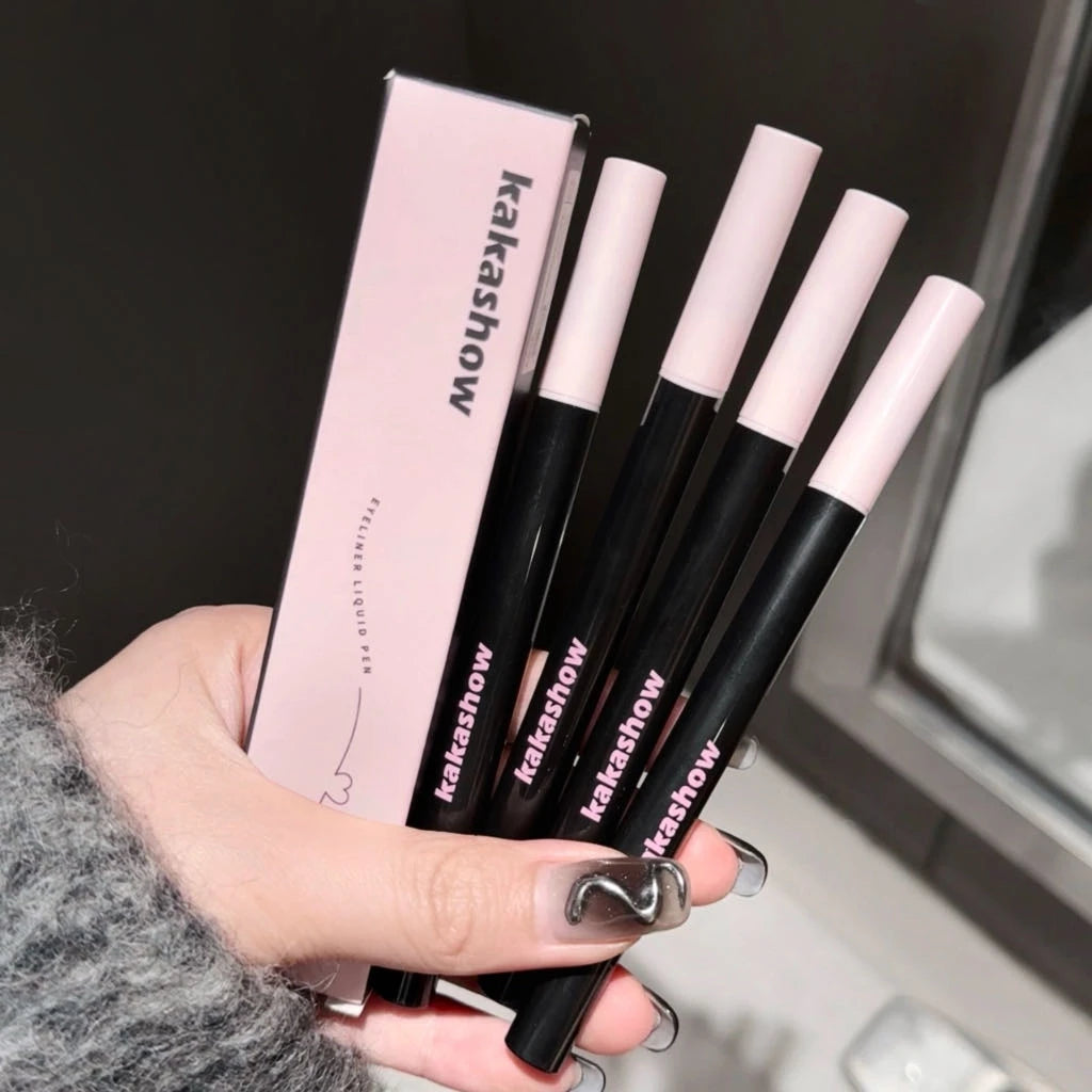 0.05mm Eyeliner Liquid Pen Matte Smooth Quick Dry Waterproof Ultra-thin Eyeliner Lower Eyelash Pen Non Smudging Korean Makeup