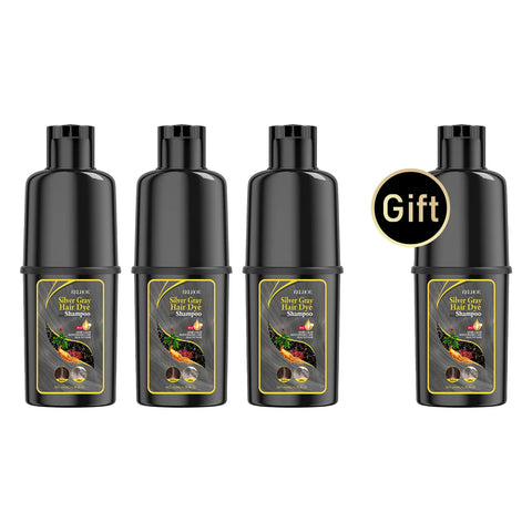 EELHOE 100ml Hair Dye Shampoo Silver Gray Quickly Dye Moisturize Make Hair Soft Shiny High-efficiency Dye Safe Gentle Hair Care