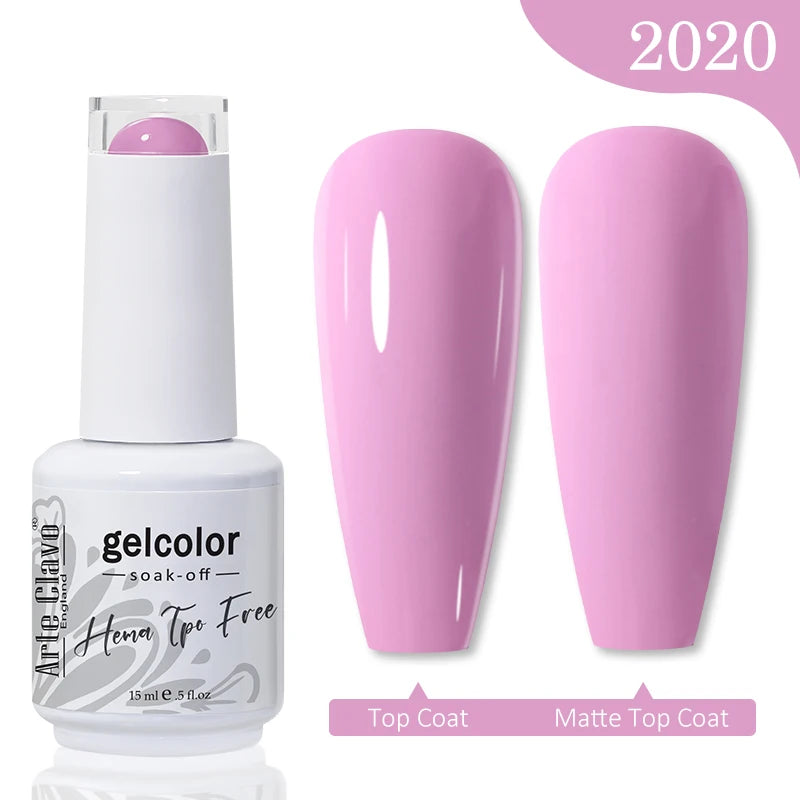 Arte Clavo Hema Free TPO Free Nail Gel Polish Nail Supplies Vernis Semi Permanent Nail Art Manicure Soak Off UV Gel Nail Varnish