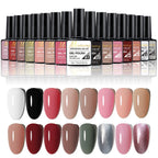 Gel Polish Set Nail Art Kit with UV LED Lamp - Complete Beginner Manicure Tools Kit Including Drill and Brushes for DIY Salon