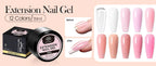 BORN PRETTY 250g Light Pink Jelly Gel Nail Polish Nude Milky White Peach Translucent Color UV LED Soak Off Nail Salon Varnish